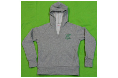Grey Hooded Sweatshirt - $36.00 Grey light-weight fleece with “CM” rope logo embroidered in Kelly green on left side.